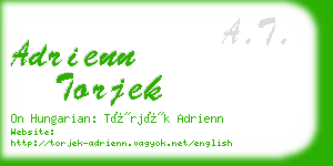 adrienn torjek business card